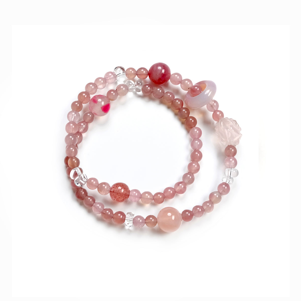 6mm Rose Quartz Zodiac Bracelet – Taurus & Libra Birthstone Crystal