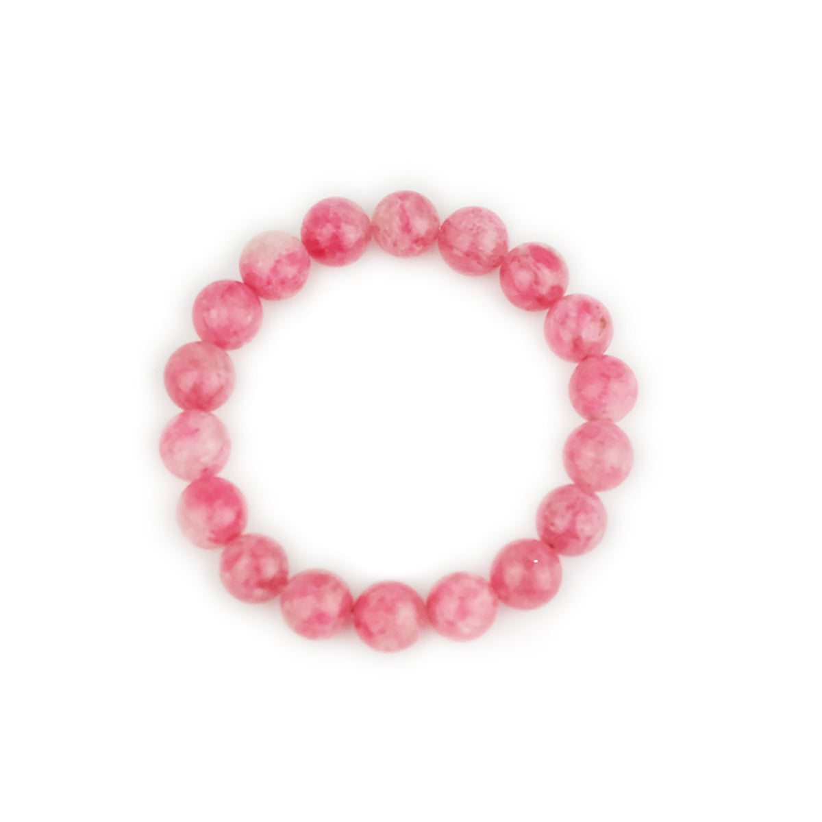 10mm pure rose quartz pink crystal bracelet
