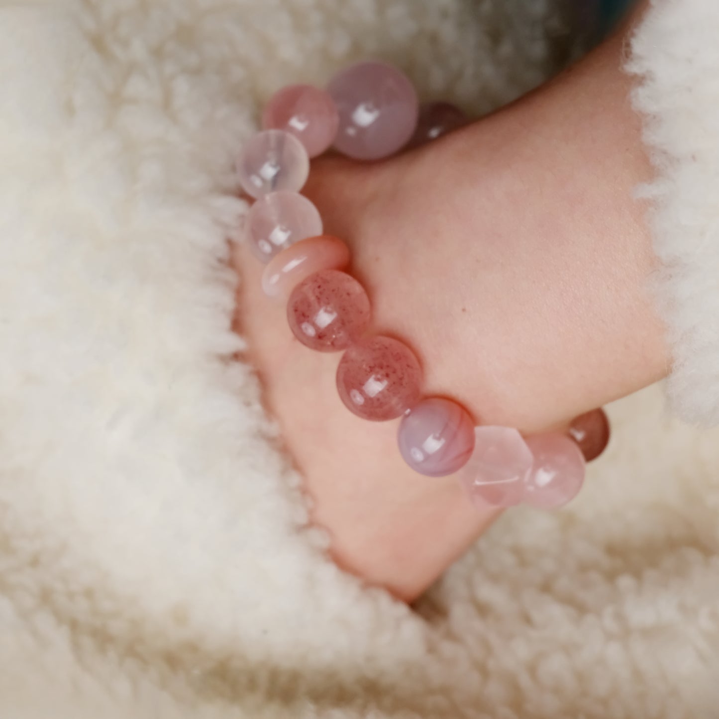 Heart Chakra Healing Rose Quartz Bracelet – Compassion & Inner Peace
