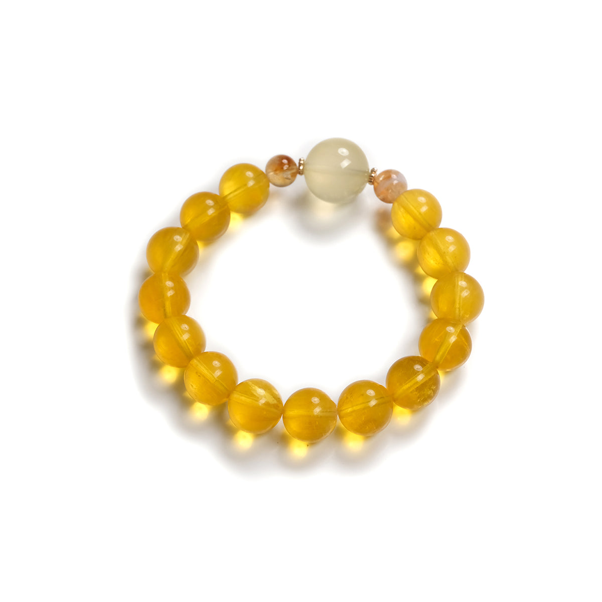Natural Citrine Beaded Bracelet – Abundance & Positive Energy