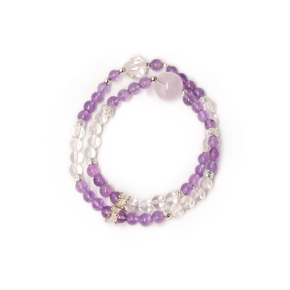 6mm Amethyst Zodiac Bracelet – Pisces / Aquarius Birthstone Jewelry