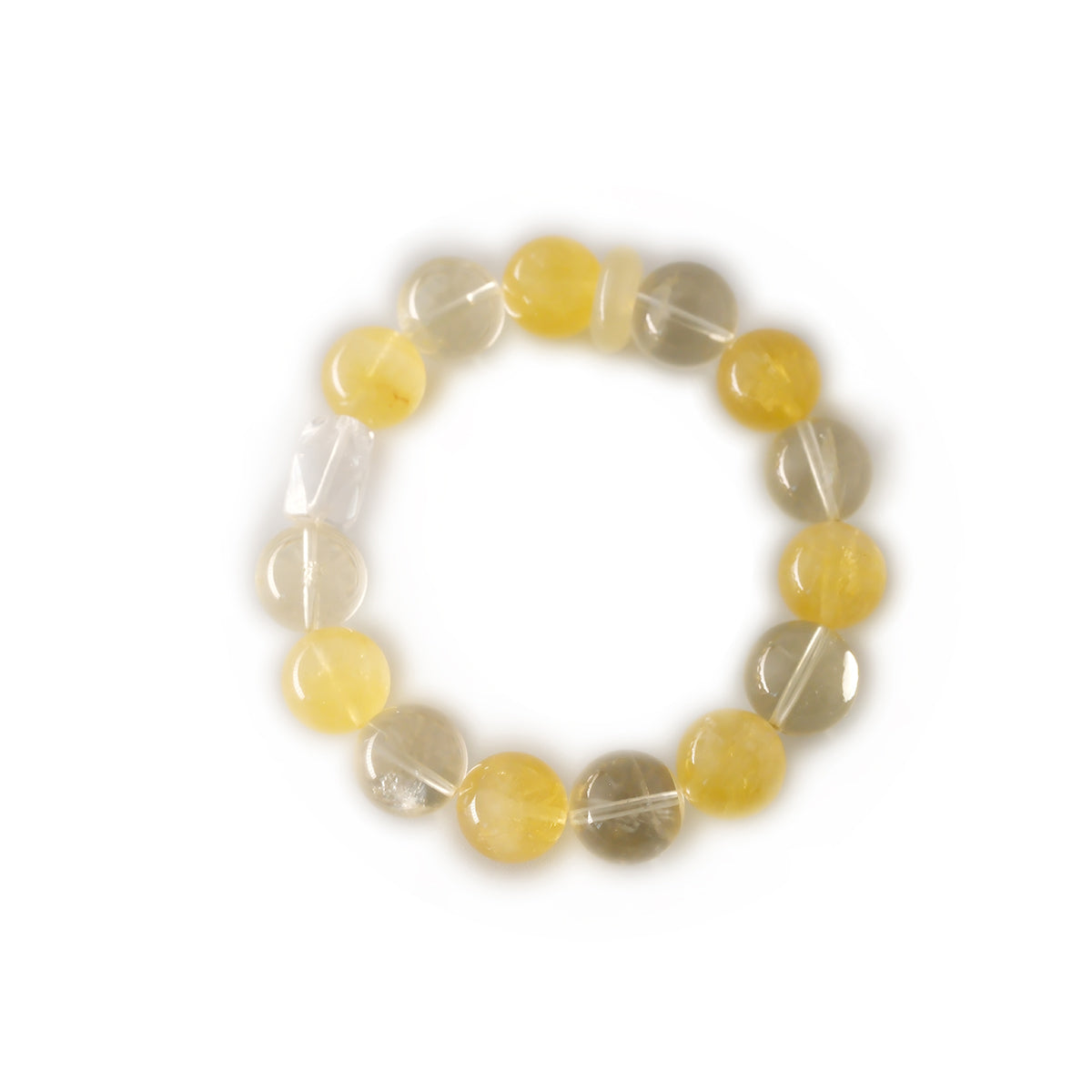 Citrine Clear Quartz Bracelet – Lightweight & Summer Vibe Crystal Jewelry