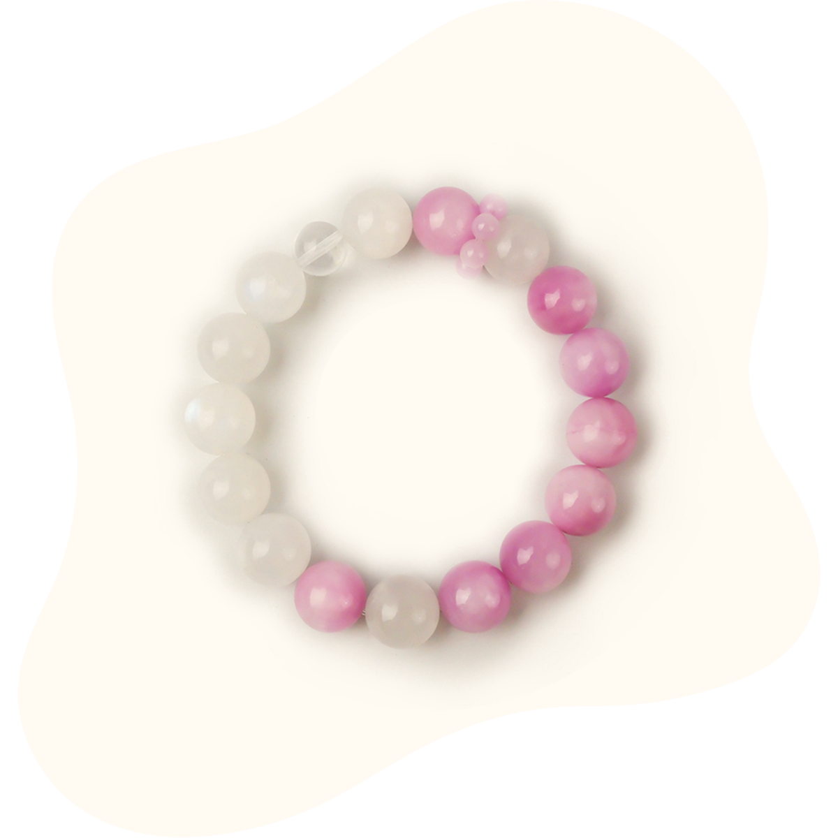 12mm Amethyst & Clear Quartz Bracelet – Clarity, Calm & Energy Amplification