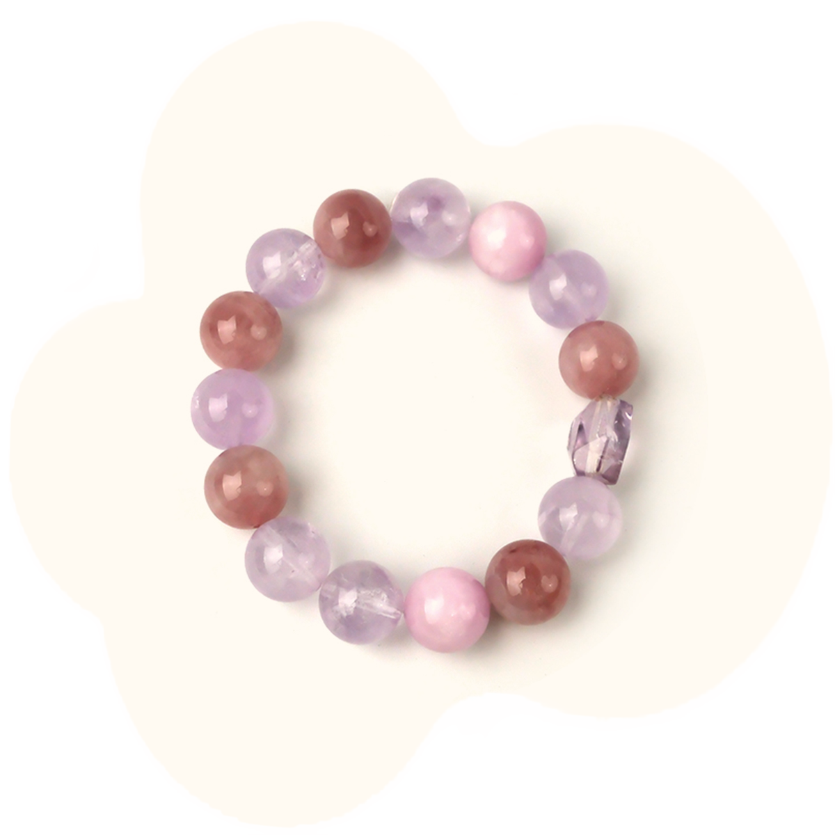 14mm Amethyst Protection Bracelet – Intuition, Inner Peace & Energy Shielding