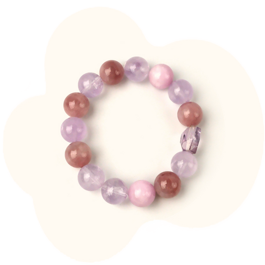 14mm Amethyst Protection Bracelet – Intuition, Inner Peace & Energy Shielding