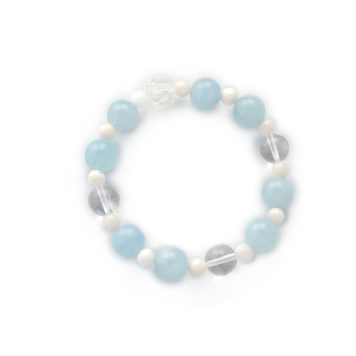 Aquamarine Beaded Bracelet – Calm Energy & Emotional Clarity