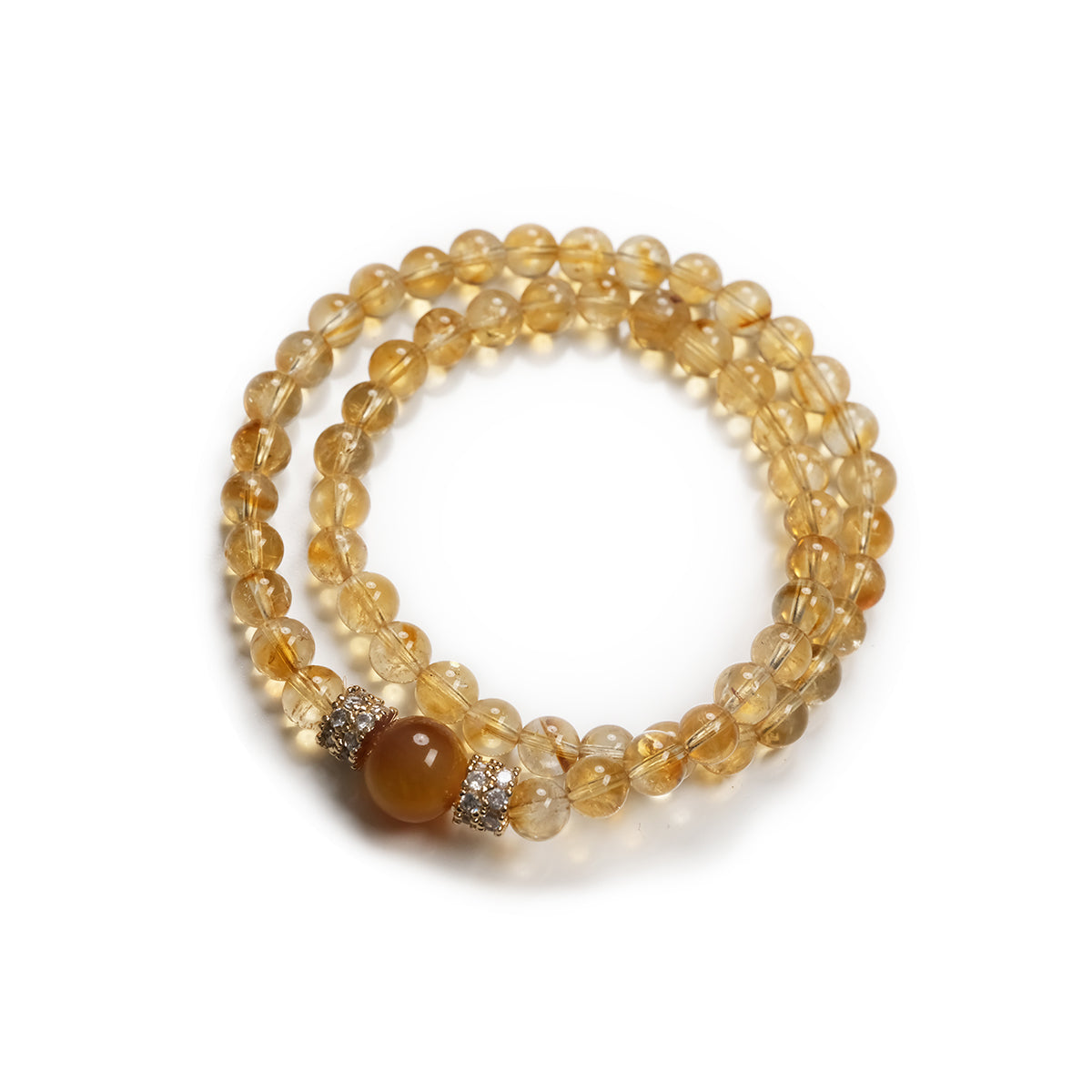 Citrine & Tiger’s Eye Power Bracelet – Wealth + Protection