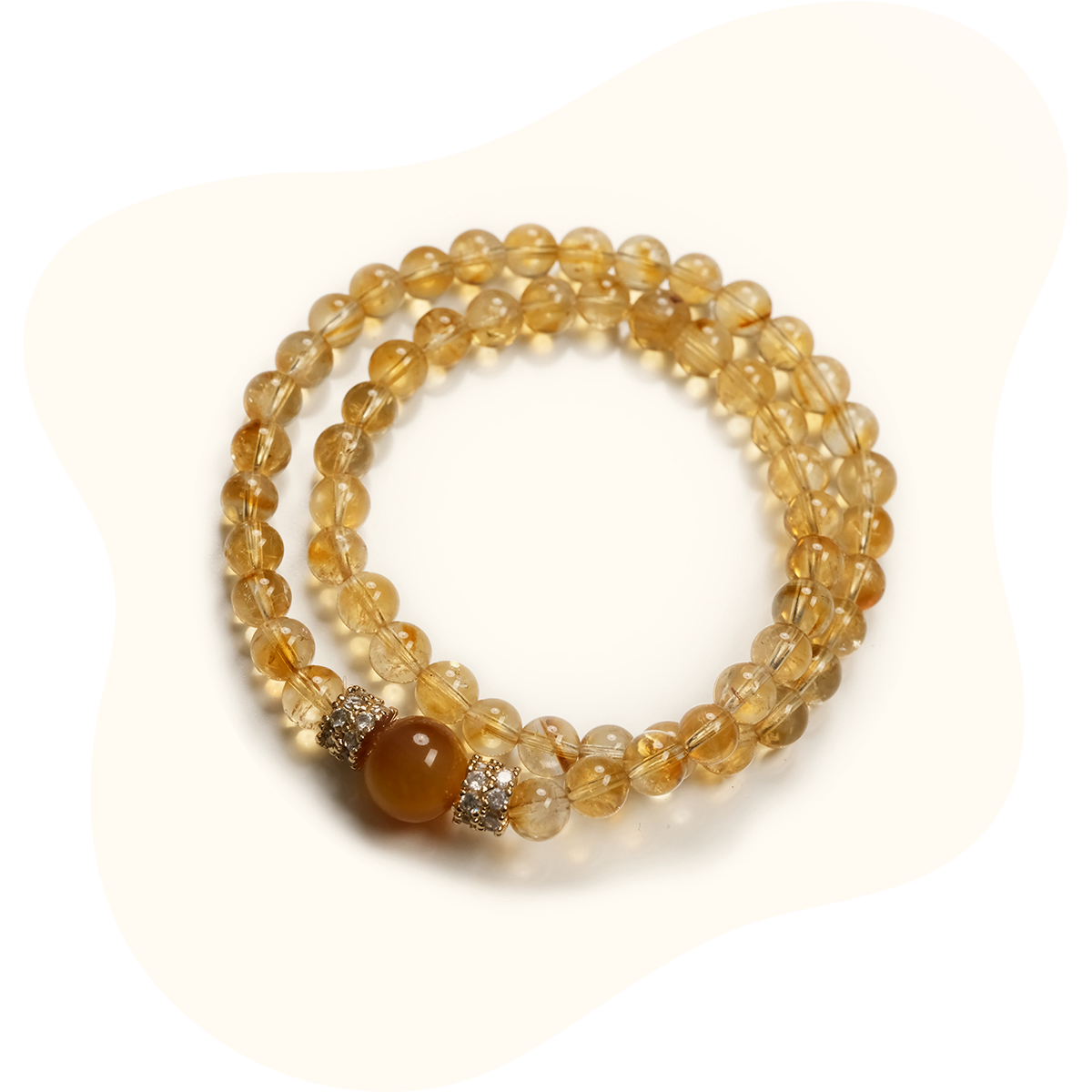 Citrine & Tiger’s Eye Power Bracelet – Wealth + Protection