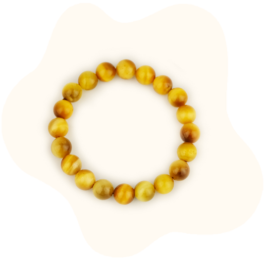 golden tiger's eye citrine crystal bracelet