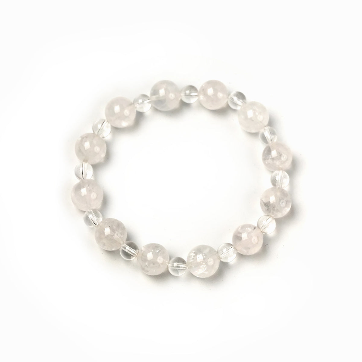 Clear Quartz Beaded Bracelet – Energy Amplification & Clarity Stone