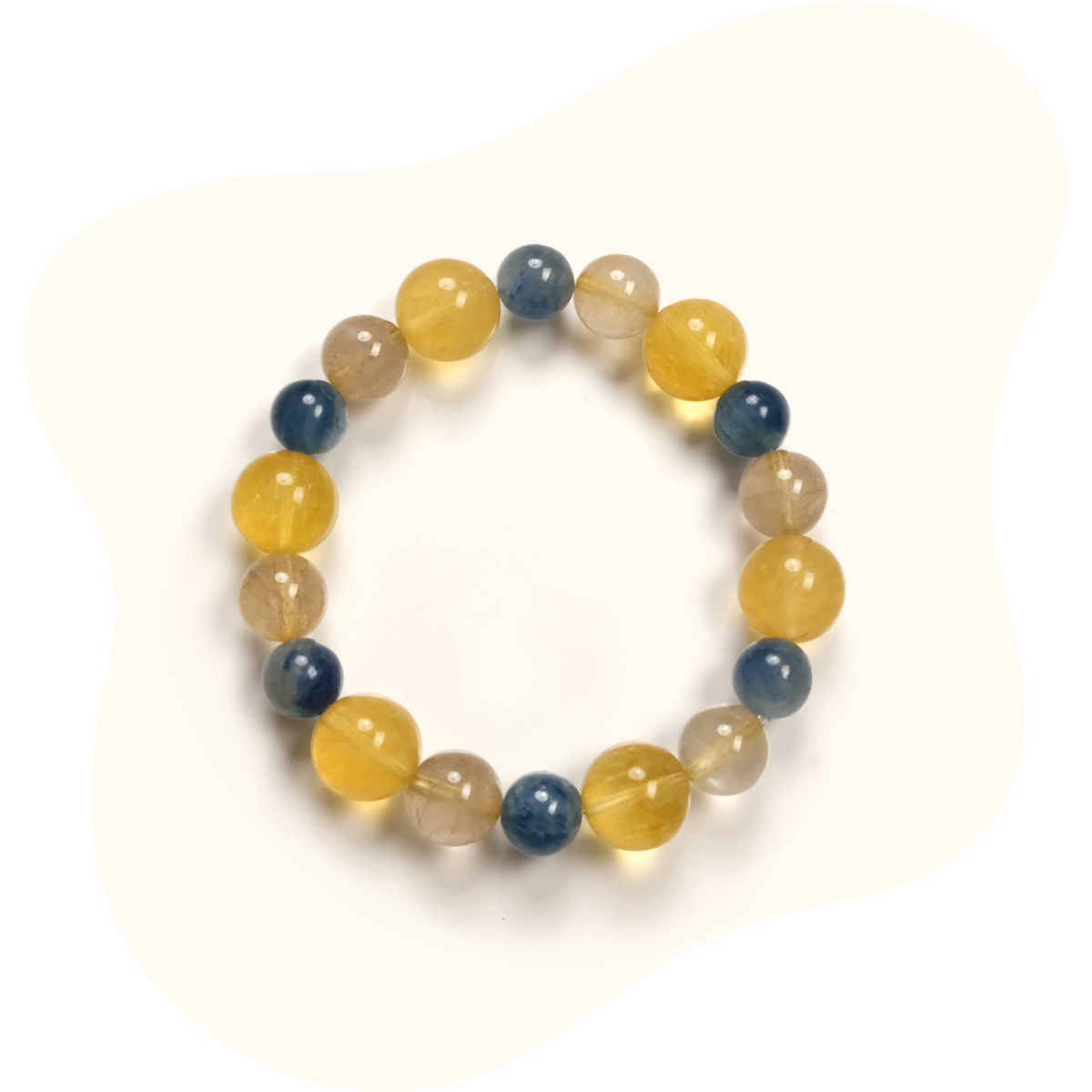 Aquamarine & Citrine Manifestation Bracelet – Peace, Confidence & Success