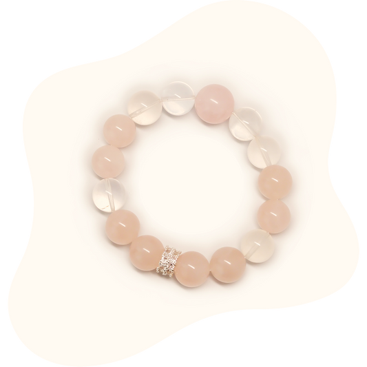 Rose Quartz Chic Bracelet – Dainty Pink Crystal Style