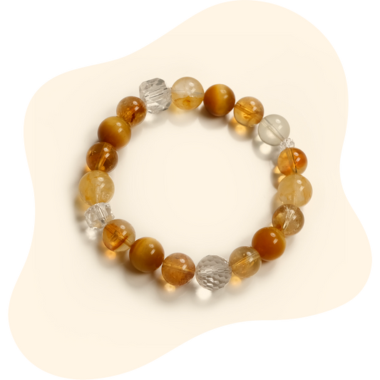 Light Citrine Tumbled Bracelet – Gentle Energy for Daily Positivity