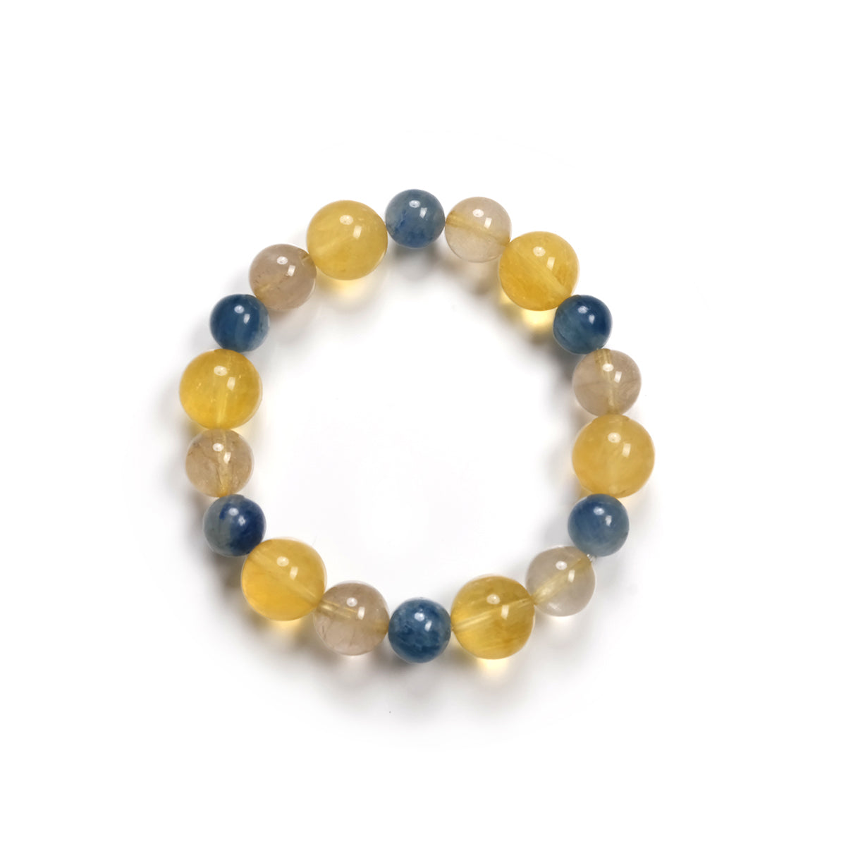 Aquamarine & Citrine Manifestation Bracelet – Peace, Confidence & Success