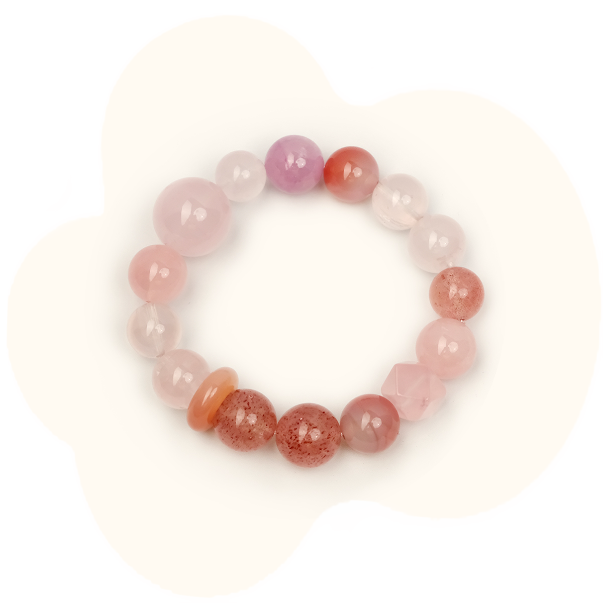 Heart Chakra Healing Rose Quartz Bracelet – Compassion & Inner Peace