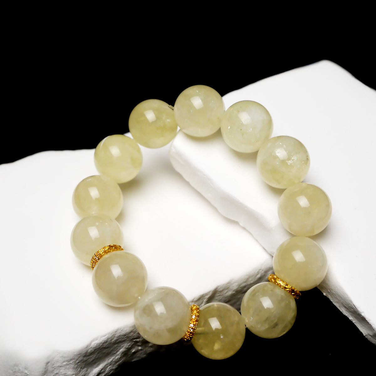 16mm Raw Citrine Nugget Bracelet – Natural Wealth & High Vibration Energy