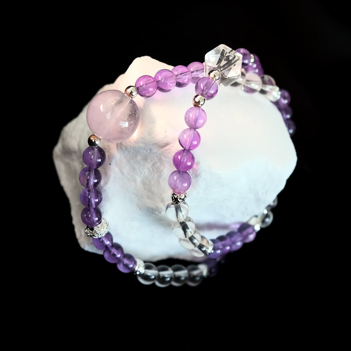 6mm Amethyst Zodiac Bracelet – Pisces / Aquarius Birthstone Jewelry