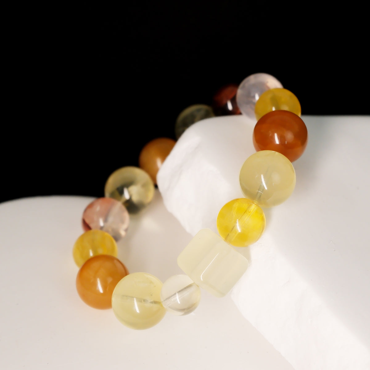 Citrine & Clear Quartz Amplification Bracelet – Manifestation Booster