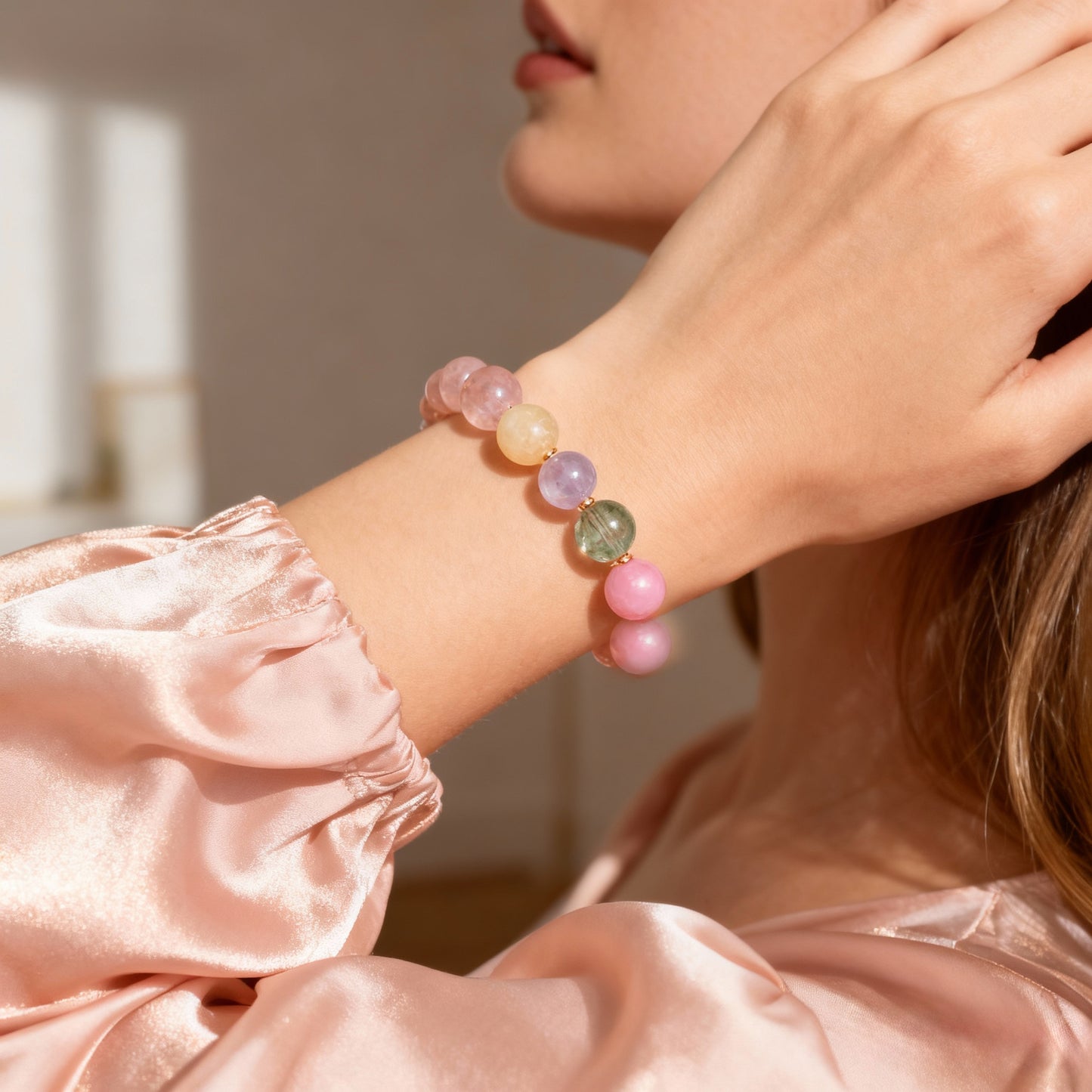 Rose Quartz Manifest Love Bracelet – Pure Heart Energy Crystal Jewelry