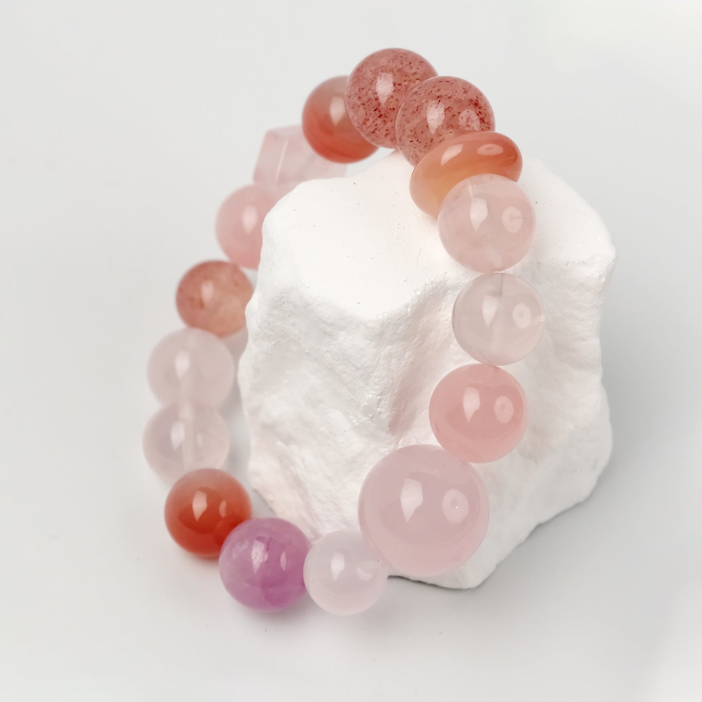 Heart Chakra Healing Rose Quartz Bracelet – Compassion & Inner Peace