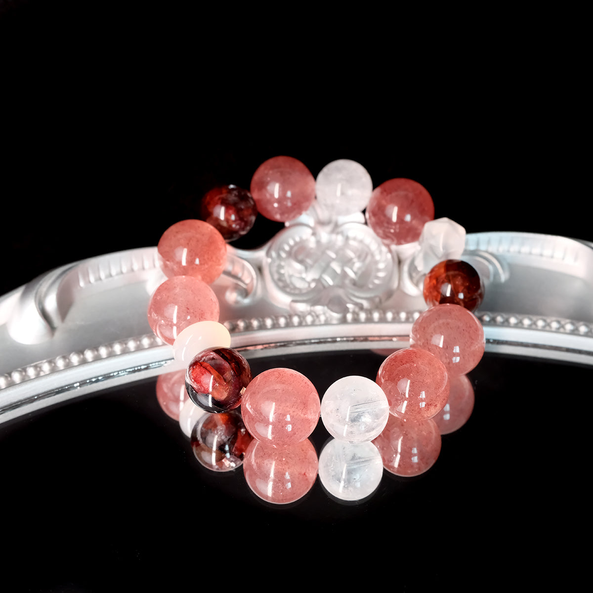 Rose Quartz Heart Charm Bracelet – Romantic & Cute Accessory