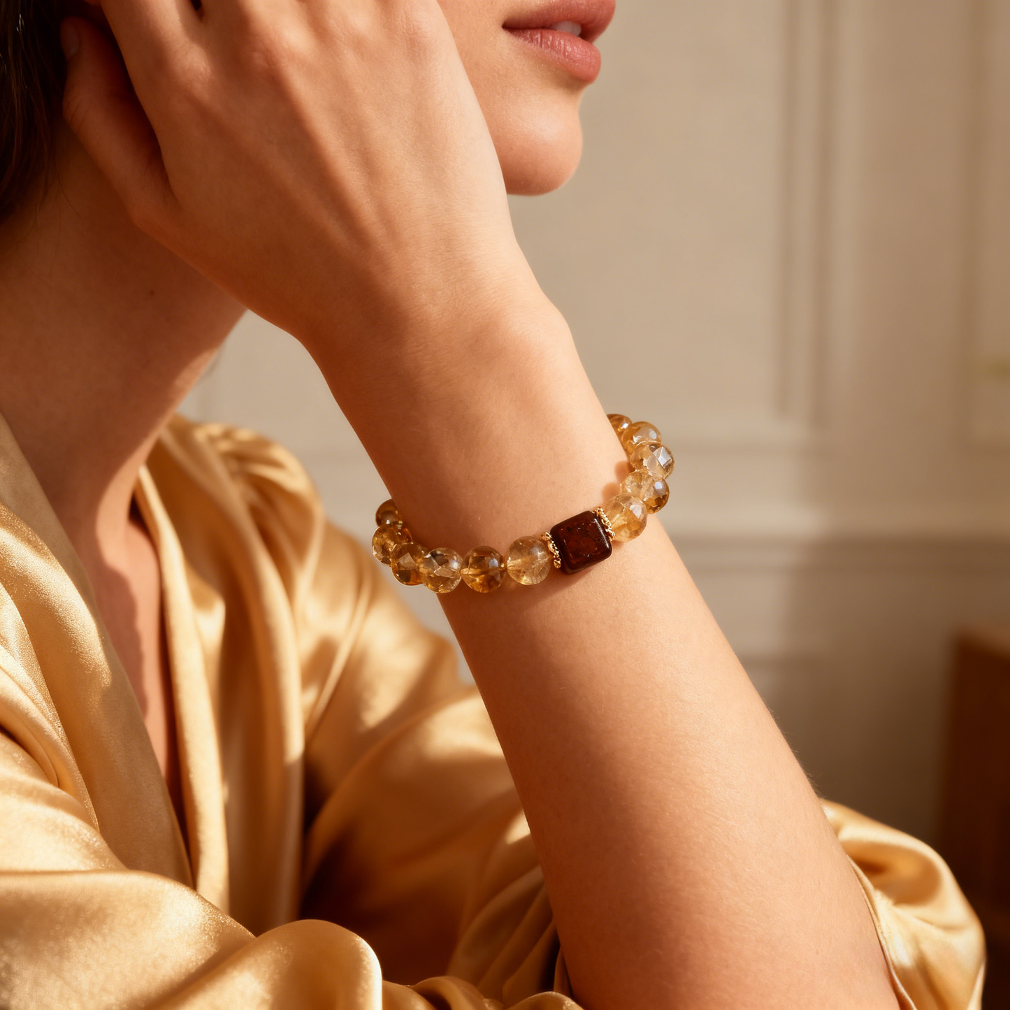 8mm Natural Tiger's eye Citrine Wealth Bracelet – Manifest Money, Success & Abundance