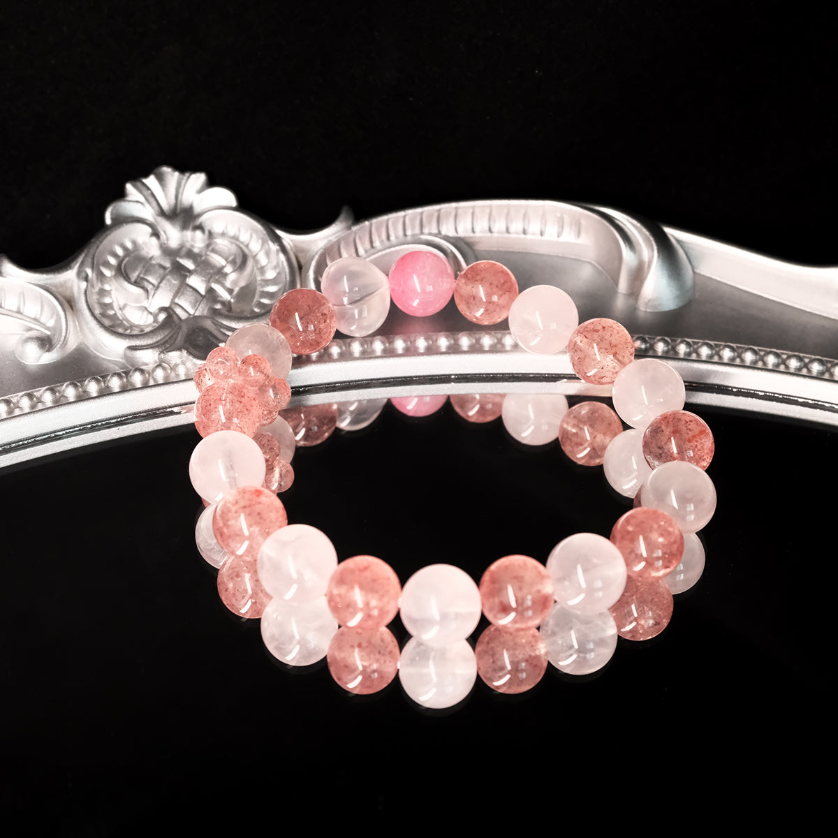Rose Quartz Beaded Bracelet – Self-Love & Heart Healing Crystal