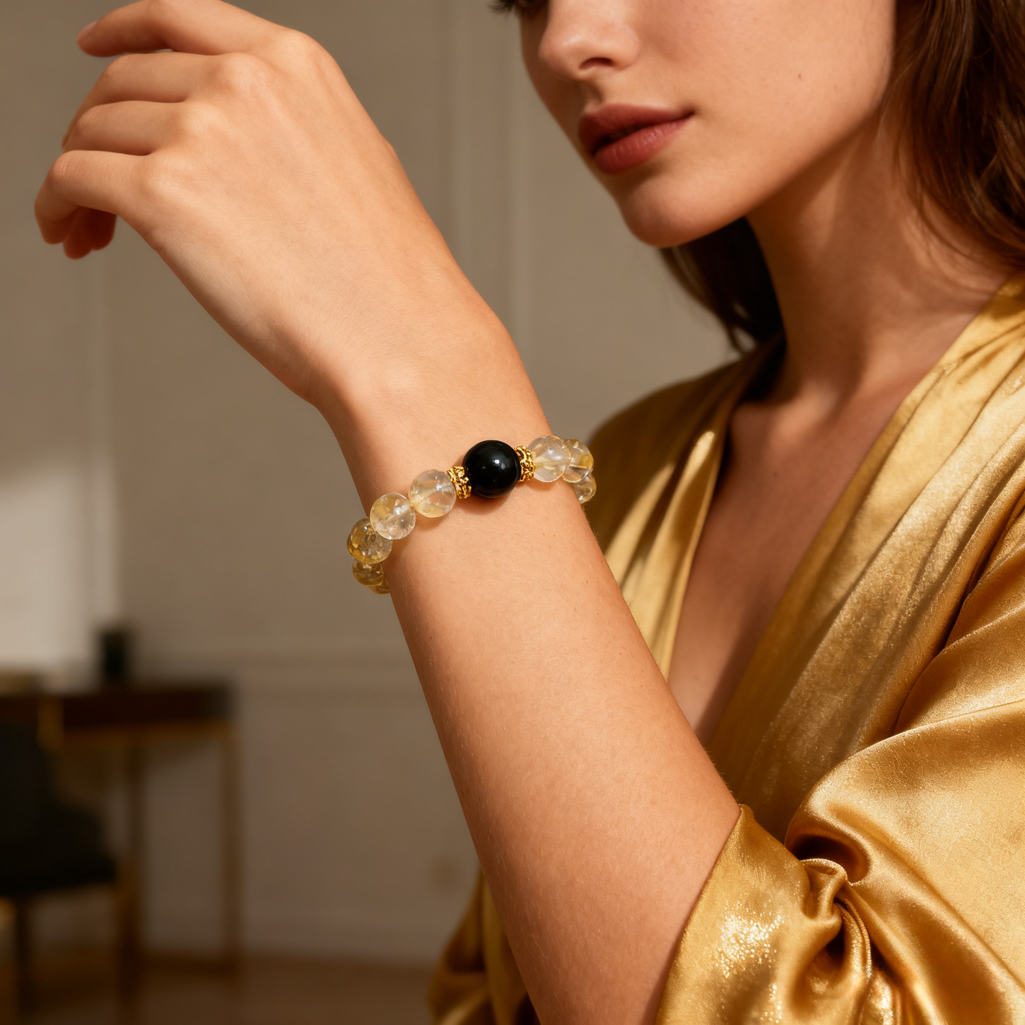 Golden Citrine Energy Bracelet – Success, Motivation & Solar Chakra Healing