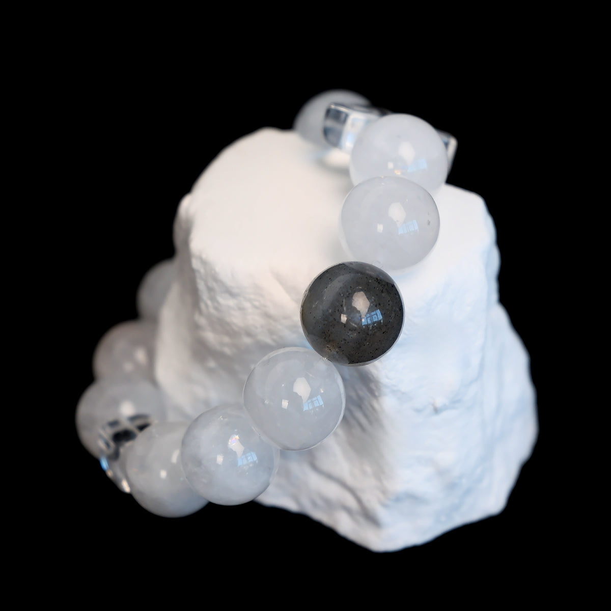 Clear Quartz & Moonstone Intuition Bracelet – Feminine Energy Booster