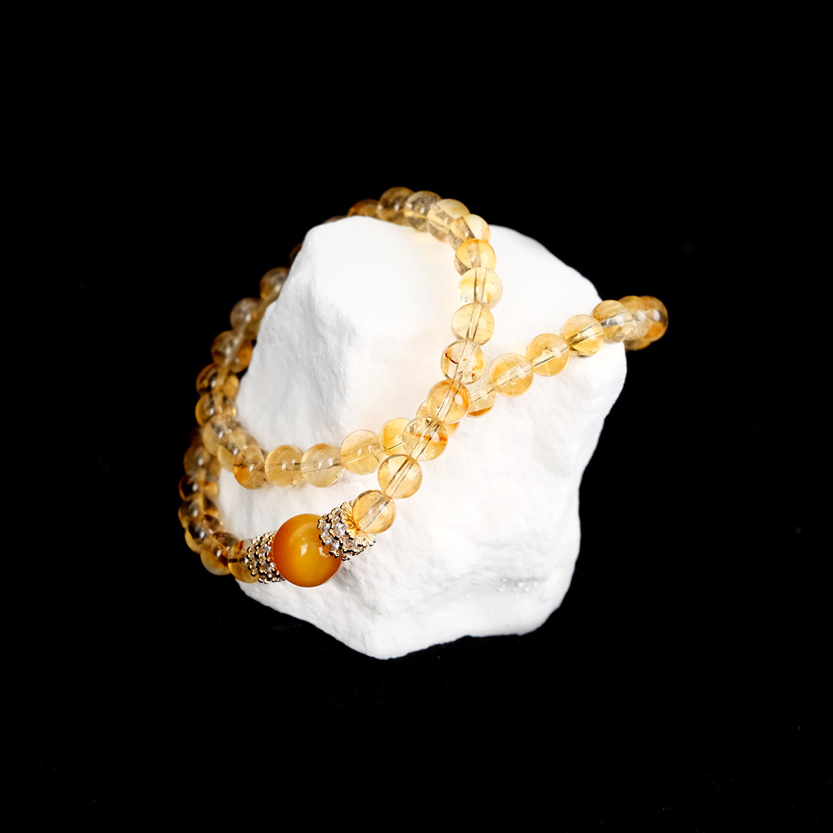 Citrine & Tiger’s Eye Power Bracelet – Wealth + Protection