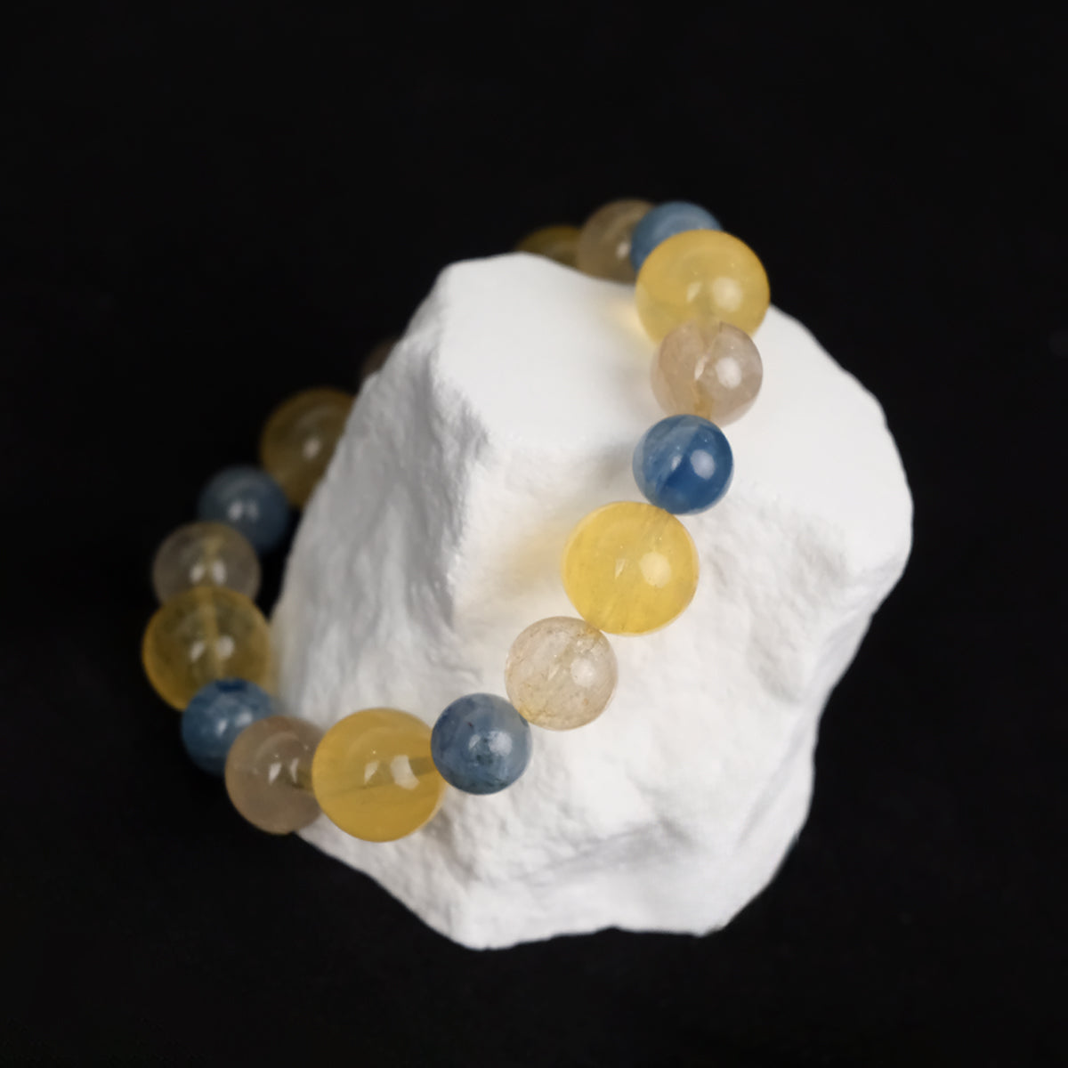 Aquamarine & Citrine Manifestation Bracelet – Peace, Confidence & Success