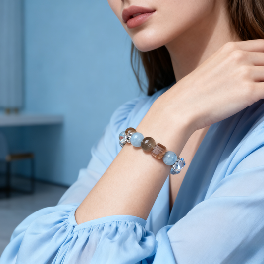 Aquamarine Birthstone Bracelet – March Birthstone Gift