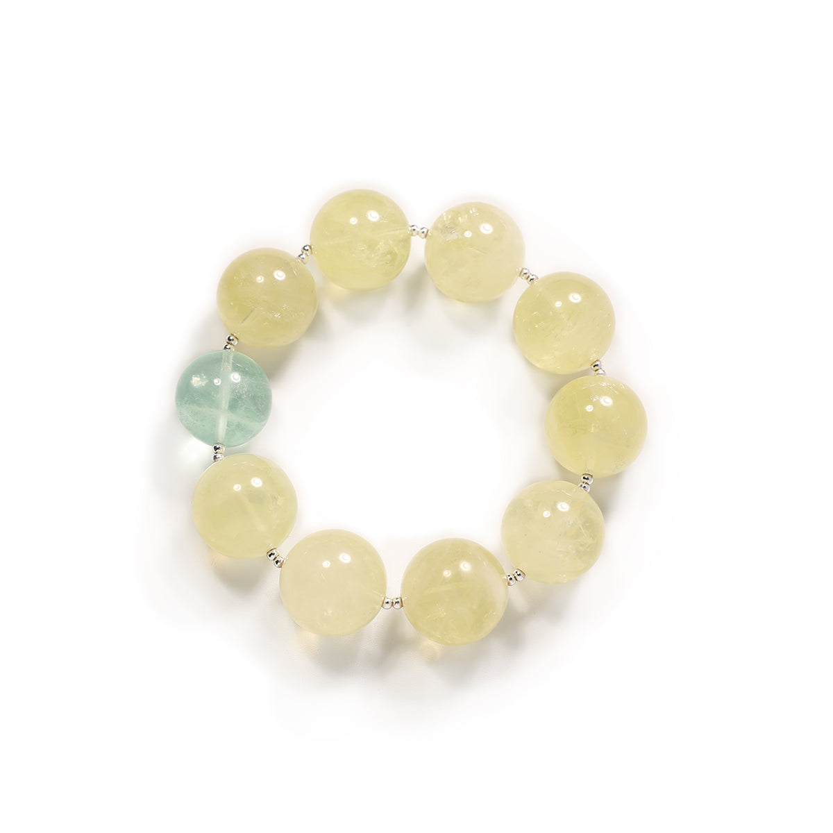 18mm citrine quartz crystal bracelet