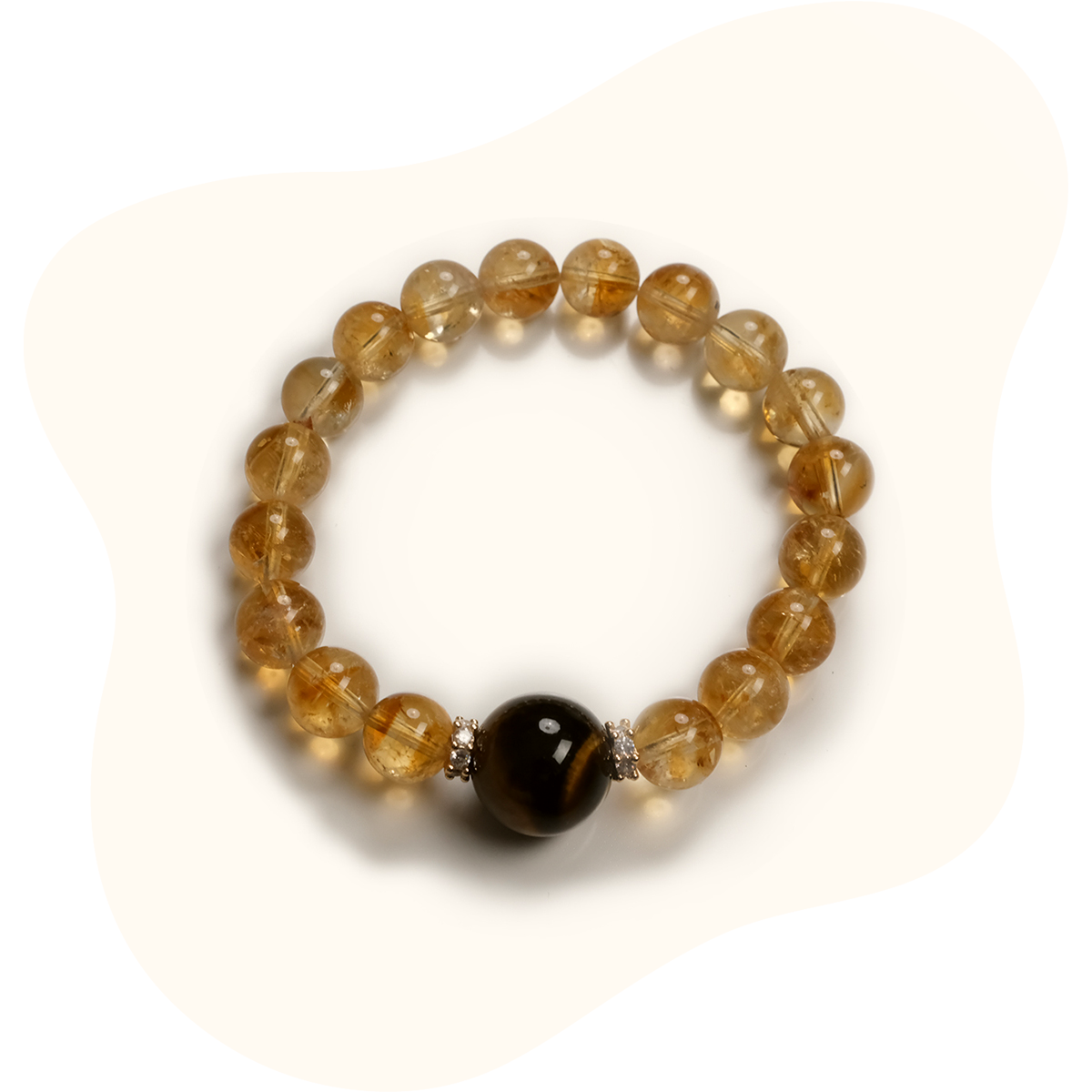 Raw Citrine Nugget Bracelet – Untreated Money Stone