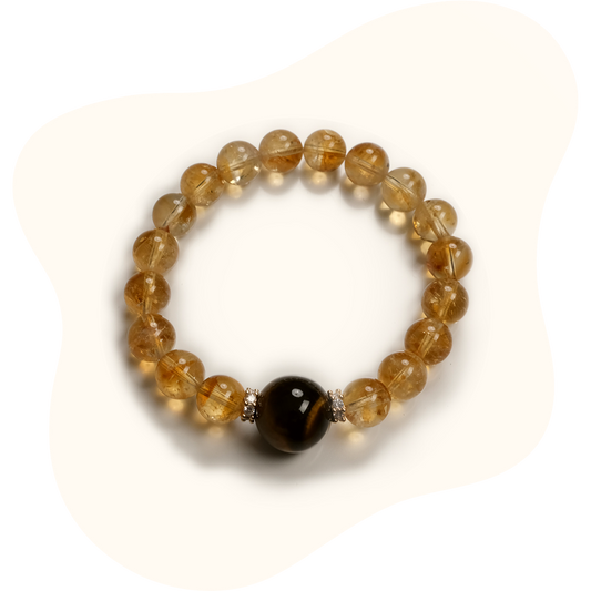 Raw Citrine Nugget Bracelet – Untreated Money Stone