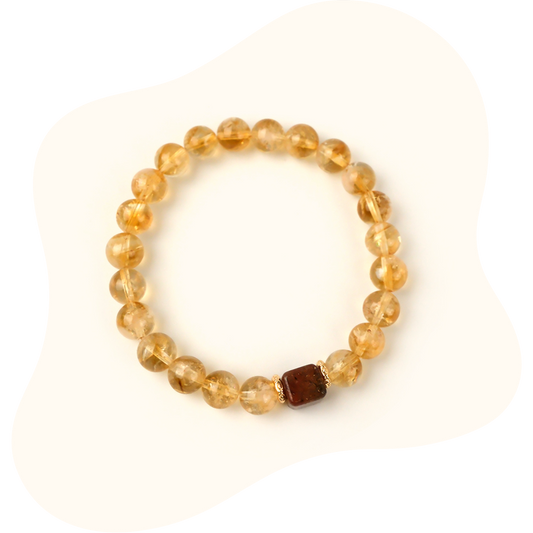 8mm Natural Tiger's eye Citrine Wealth Bracelet – Manifest Money, Success & Abundance
